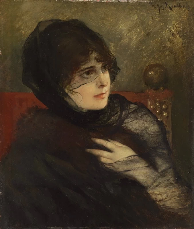 Ritratto di una giovane donna in nero